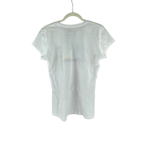 Hurley Palm Tree Print Tee White Size L Short Sleeves Casual Summer Cotton Blend - Picture 5 of 6